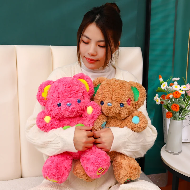Cute Valentine Day Teddy Bear With Heart Soft Pillow Bear Rabbit Plush Toy Doll