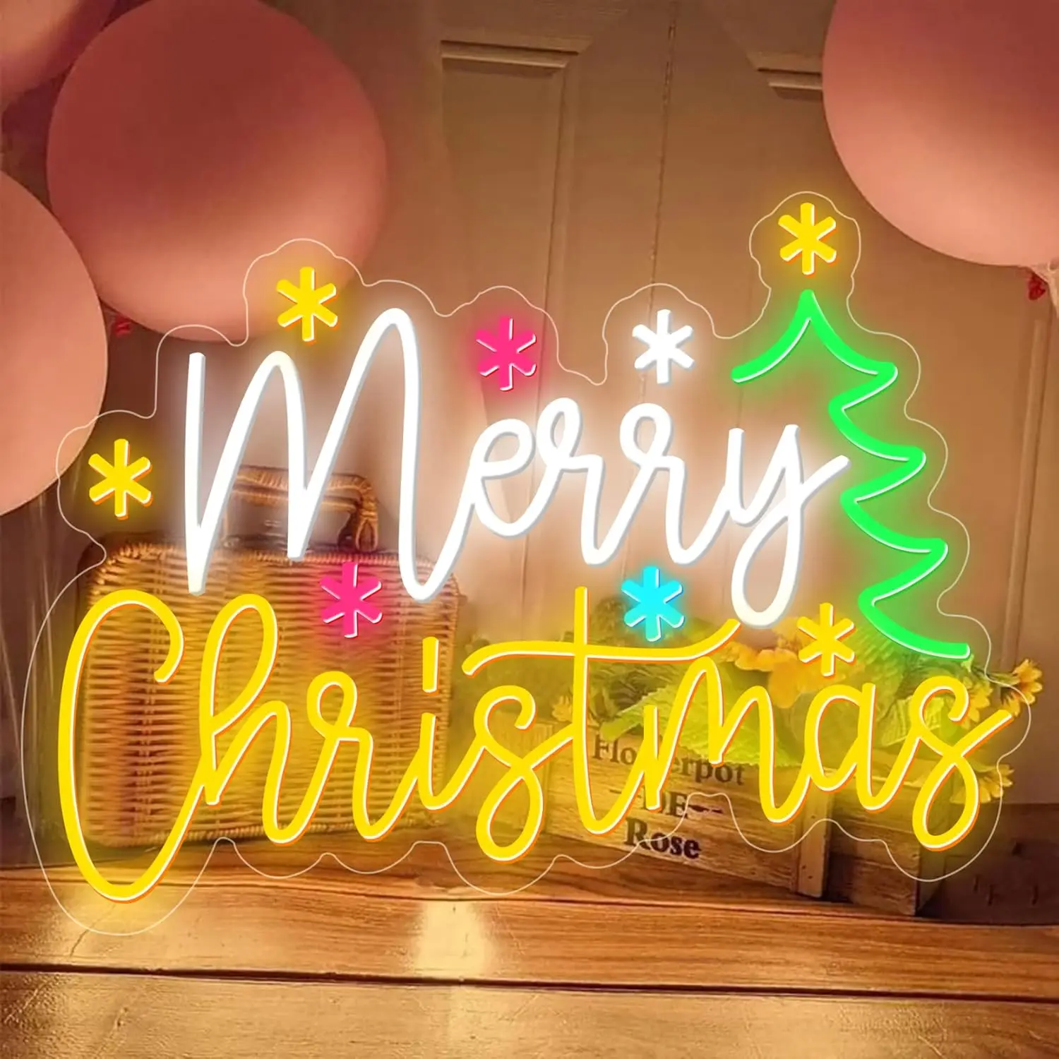 Design Custom Christmas Neon Sign High Quality 3D Infinity Mirror Led Christmas Day Neon Lights for Home Event Decor
