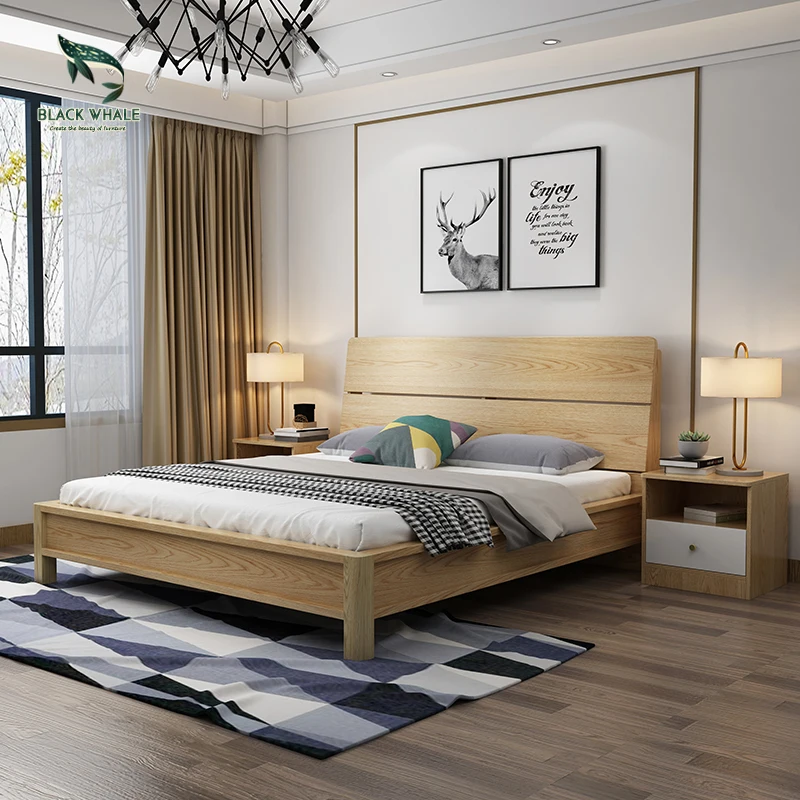 Современные односпальные и двухместные деревянные кровати с ящиками, наборы мебели для спальни в отеле