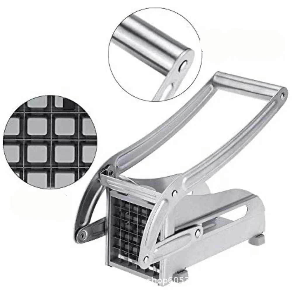 Vegetable Fruit Grid Slicer Chopper Stainless Steel Potato Chips Maker French Fry Cutter Potato Cutter