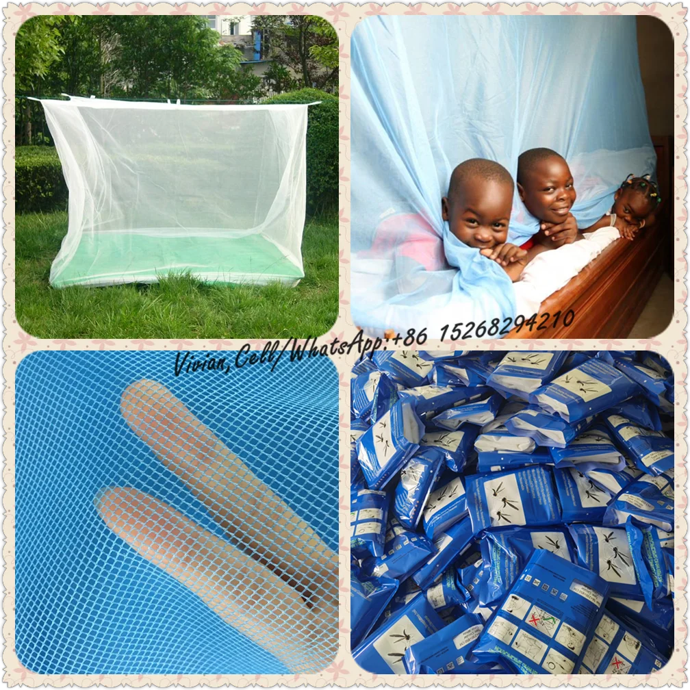 Africa mosquiteros long lasting impregnated mosquito nets (LLINs) 6 x 6 /6 x 7ft for Large King Size bed canopy