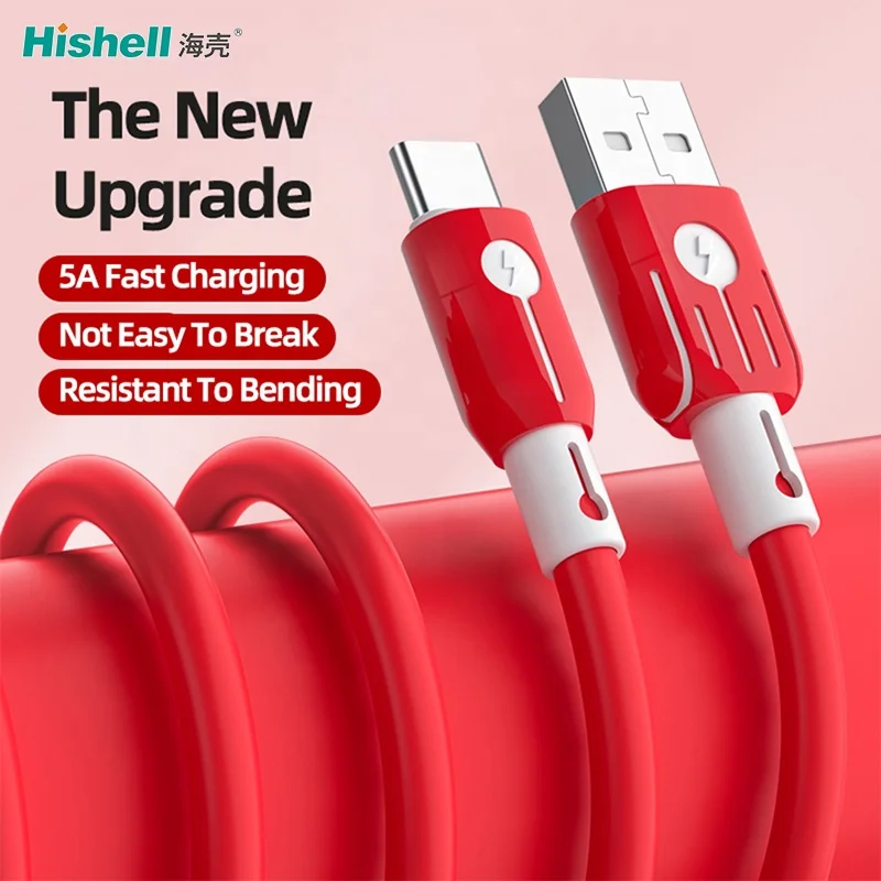 Liquid Silicone Material Type-C 1M Data Transmission USB Cable