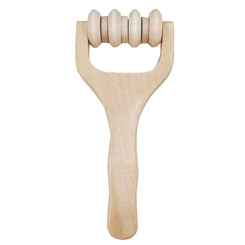 Facial Mini Handheld Massage Roller for Sore Muscle Wood Therapy Massage Tools for Body Wooden Fascia Roller for Deep Tissue