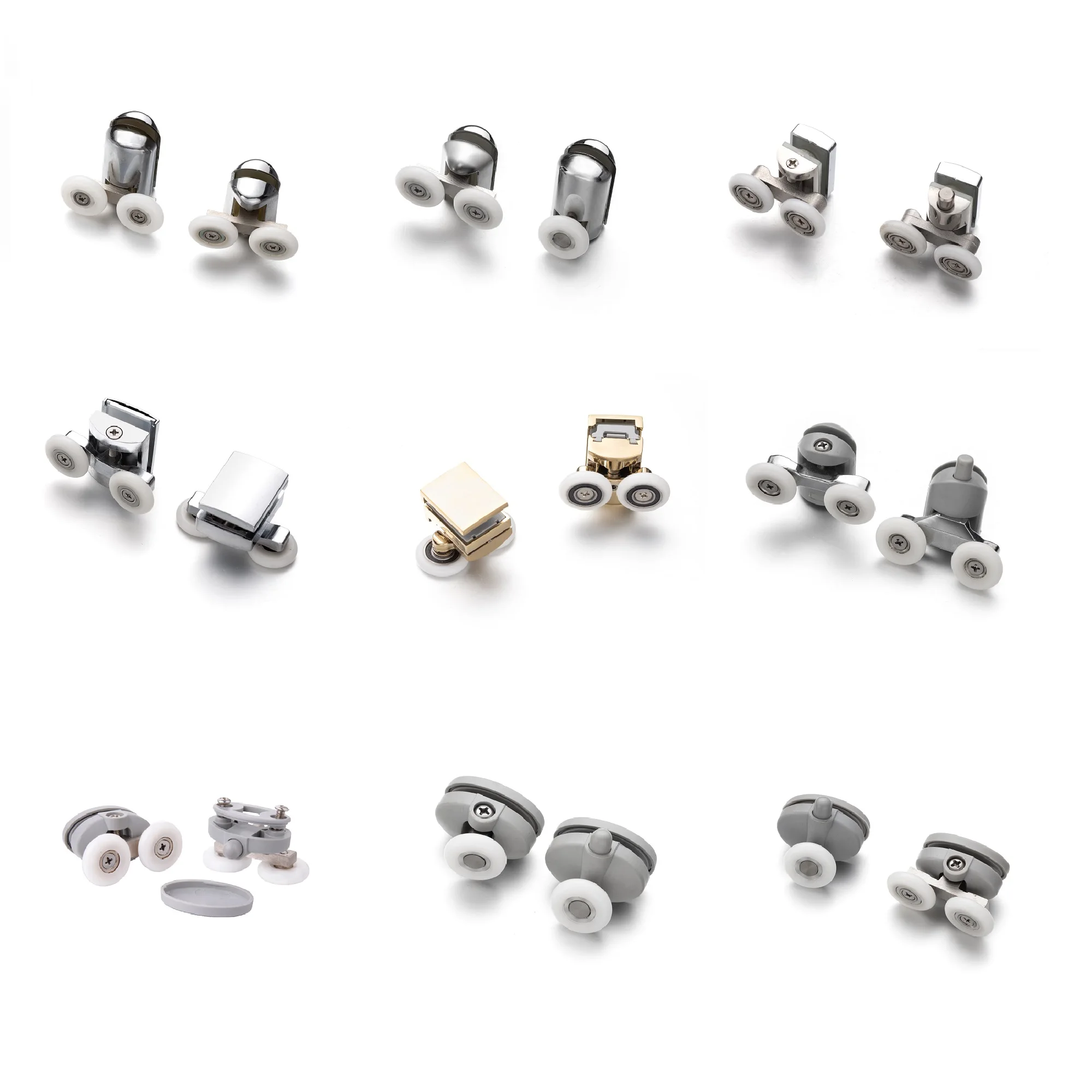 Shower Room Sliding Cabin Glass Door Application Accessories Parts Wheel Glass Door Bearing Roller Pulley Runner For Bathroom