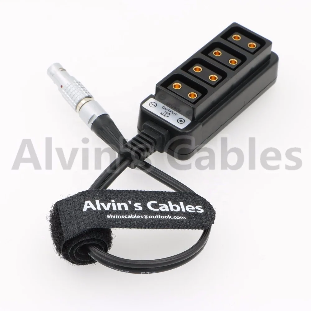 
2 Pin to 4 Port Female D-Tap Splitter RED DSMC2 Jetpack RTmotion Sidekick 