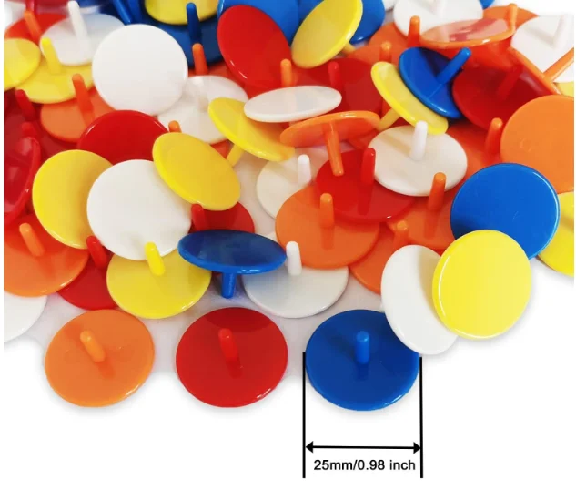 Ready to ship  Mix Colour 25mm Plastic Golf Ball Marker Ball Position Marker
