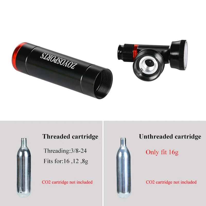 Portable Co2 Pump Cartridge Adapter Bicycle Accessories Co2 Pump Cartridge Adapter Fv Av Compatible Co2 Pump Cartridge Adapter