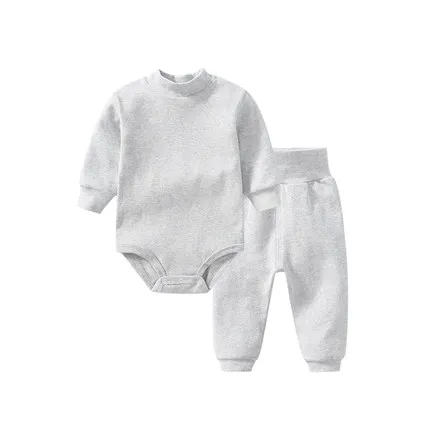 
Deft design newborn baby clothing set with long sleeve 100% cotton 
