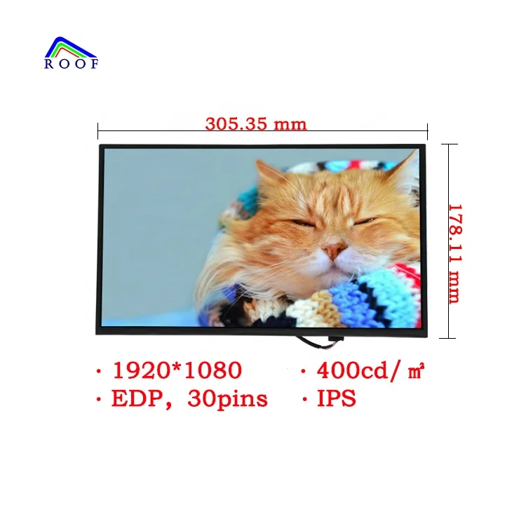 13.3 inch Tablet Lcd Panel 1920*1080 Full HD IPS Lcd Display Screen