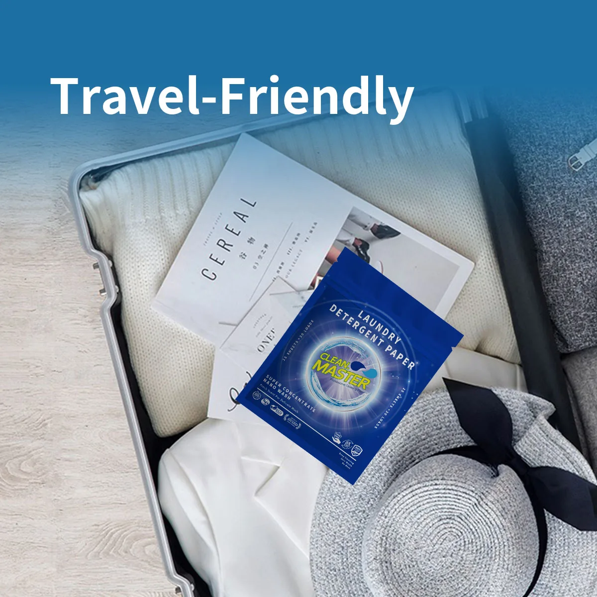 Clear master Biodegradable Eco-friendly Laundry Detergent Sheets