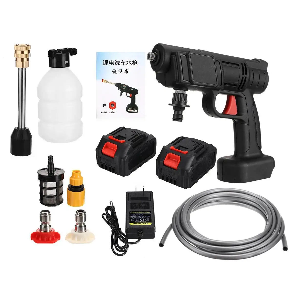 Hot sale Portable 24V/48V Cordless Electric High Pressure Car Washer Powerful Wash Jet Car Cleaner