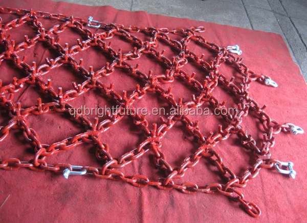 Alloy triple diamonds studded skidder chains