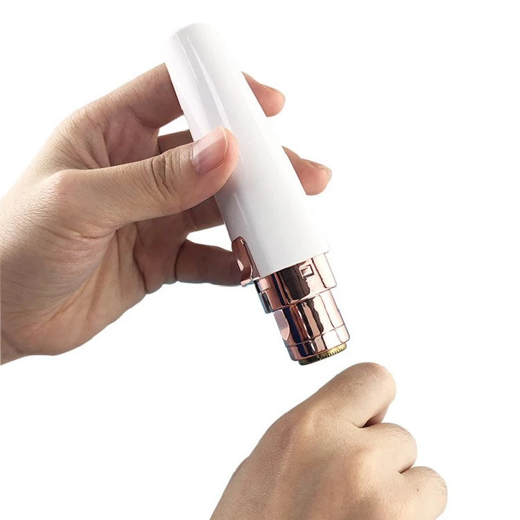 Эпилятор для удаления волос на лице для женщин 2 в 1 триммер для бровей перезаряжаемый Электрический триммер для бровей ручка