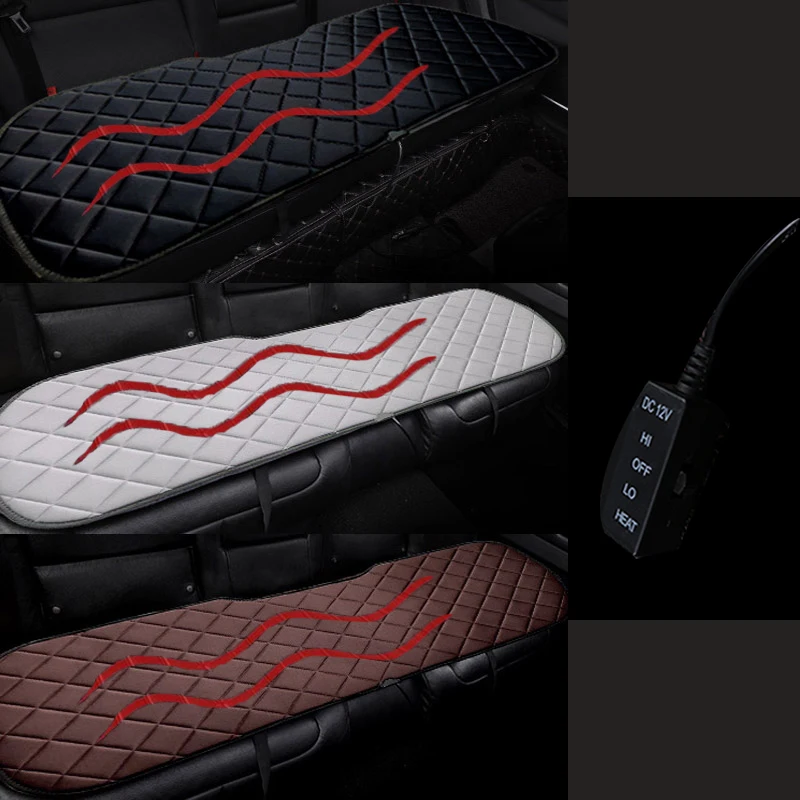 Универсальная зимняя подушка для сиденья с подогревом, Автомобильная подушка с подогревом для заднего сиденья