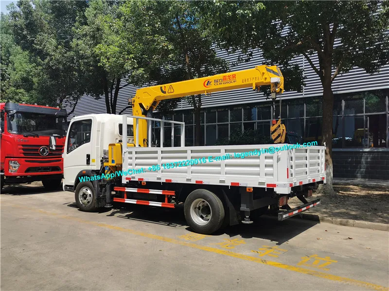 Лидер продаж грузовик-кран Sinotruk howo RHD 3 2 тонн 4 тонны грузовик с Прямой стрелой грузоподъемностью