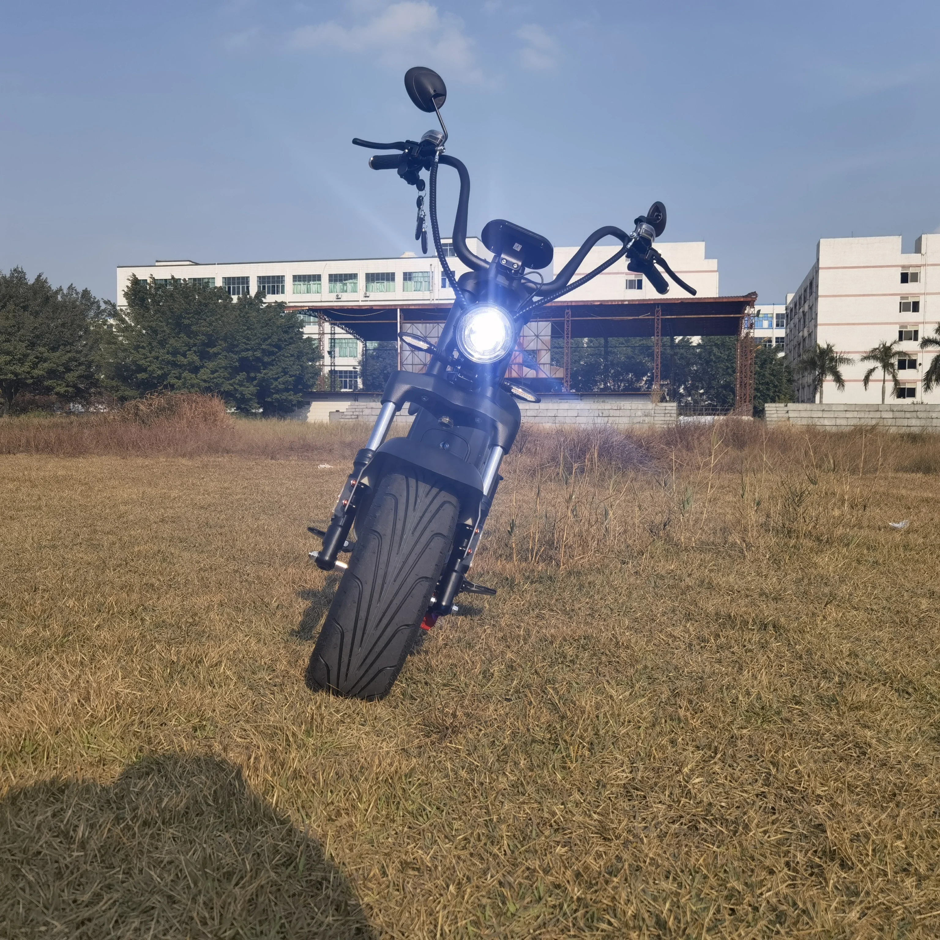 China 60V 12AH 1500W  2 Wheel Adult Electric Scooter City Coco off road powerful Fat Tyre