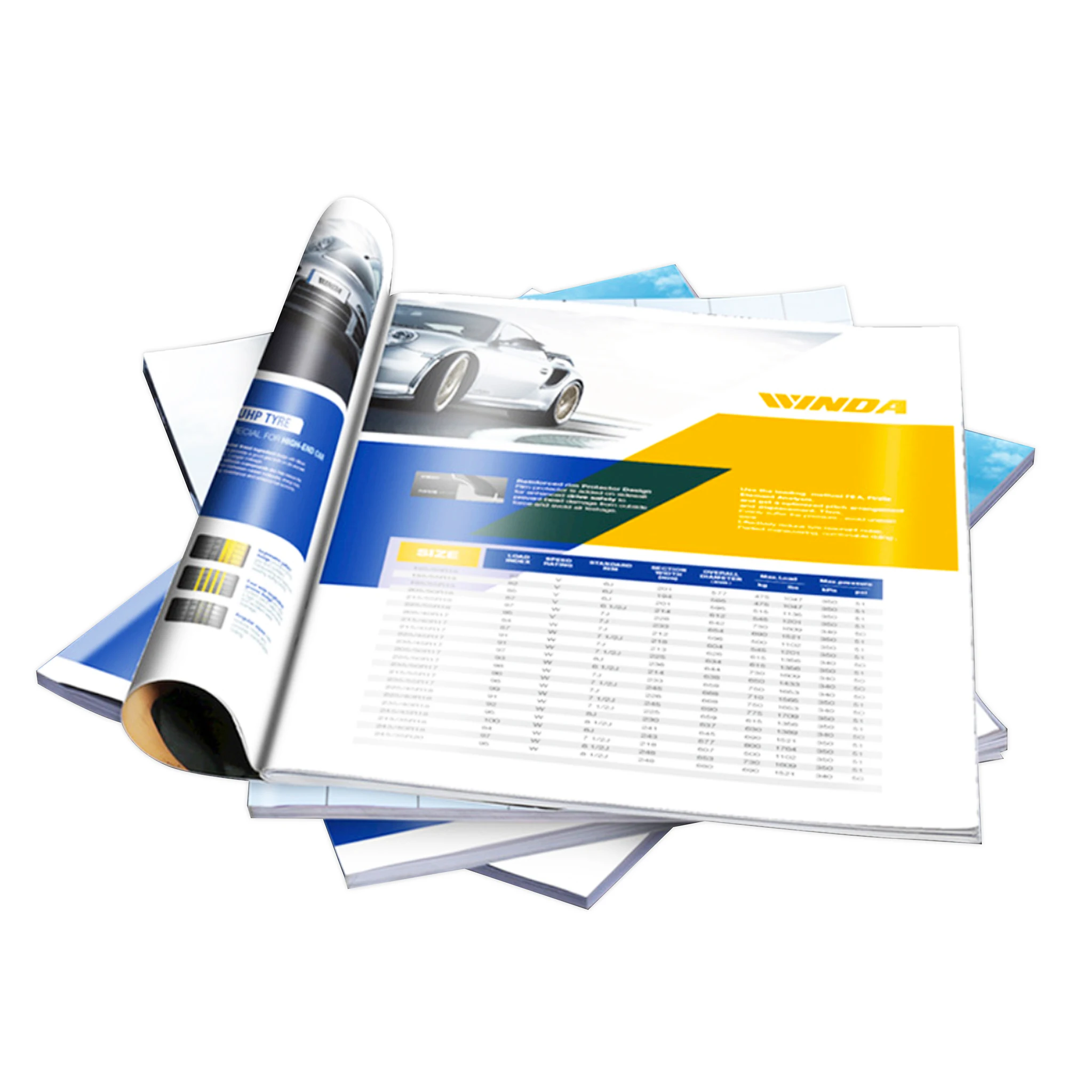 Oem Custom Saddle Binding Catalog Promotional Booklet Brochure Mini Booklet Printing