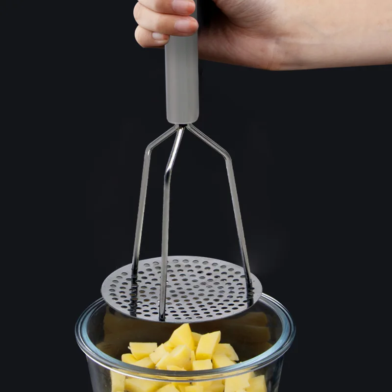 Food Grade Metal mash potato ricer Durable Metal Wire Manual Dual Press Stainless Steel Potato Double Press