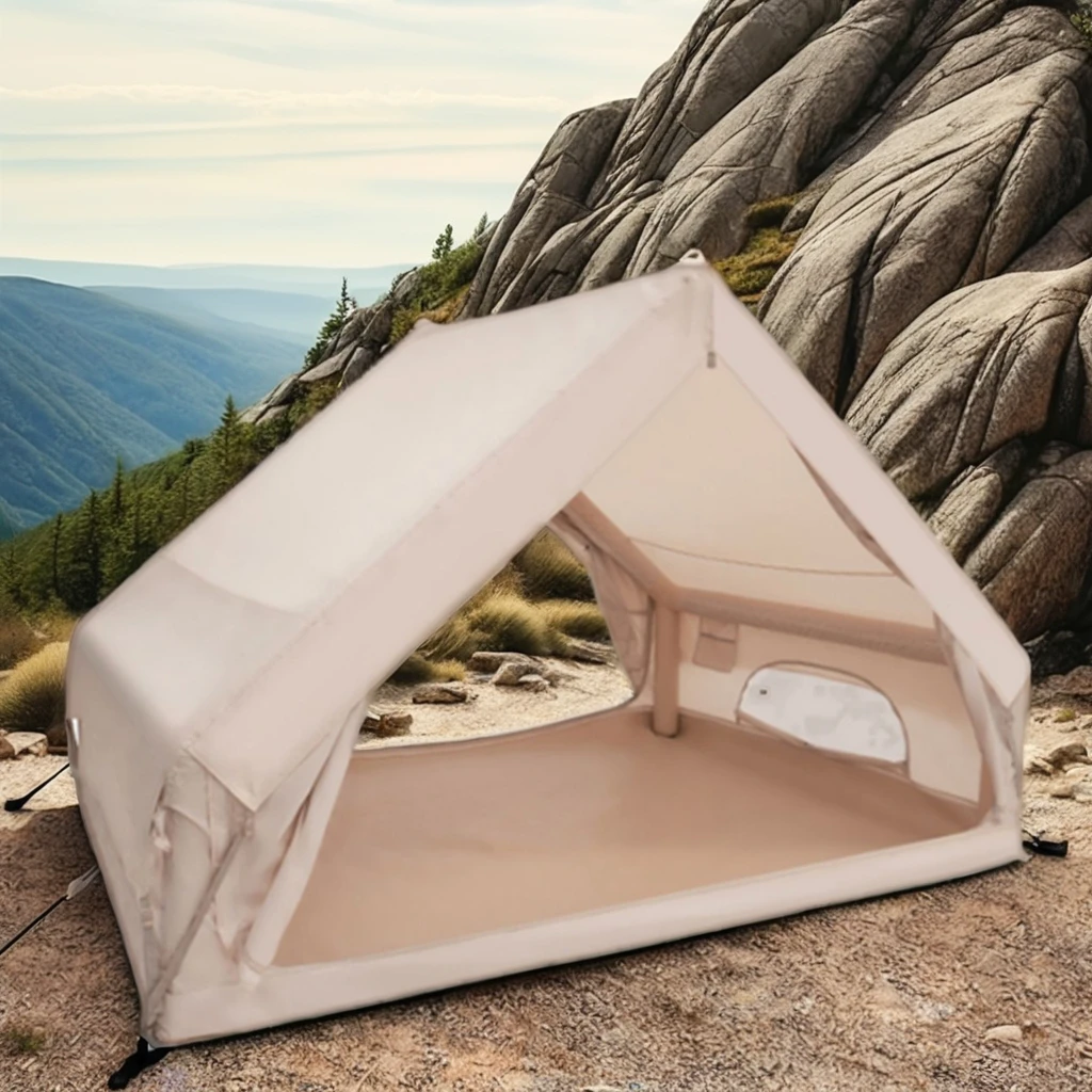 XIASHENG  Luxury Automatic Pump Camp Tent Winter Waterproof Glamping Tent Oxford Canvas Outdoor Camping  tents for camping