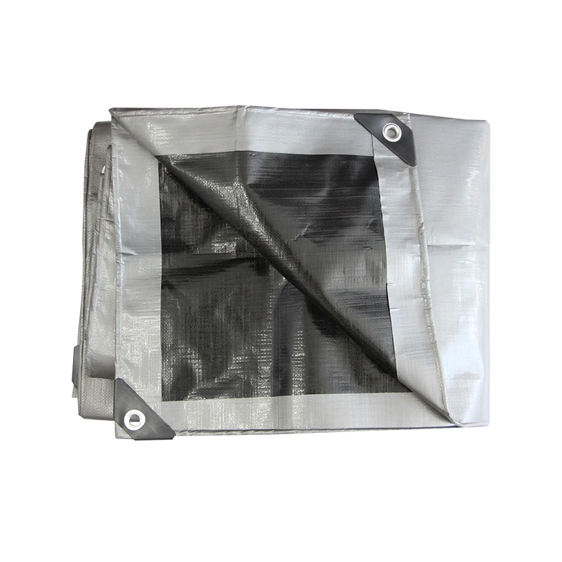 Medium Duty black/Silver Poly Tarp