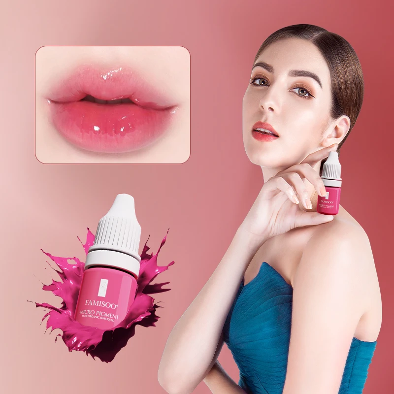 PMU Pigment Free samples factory OEM customized logo skin lips tattoo eyebrows spmu inks pigment Organic Permanent Makeup Ink