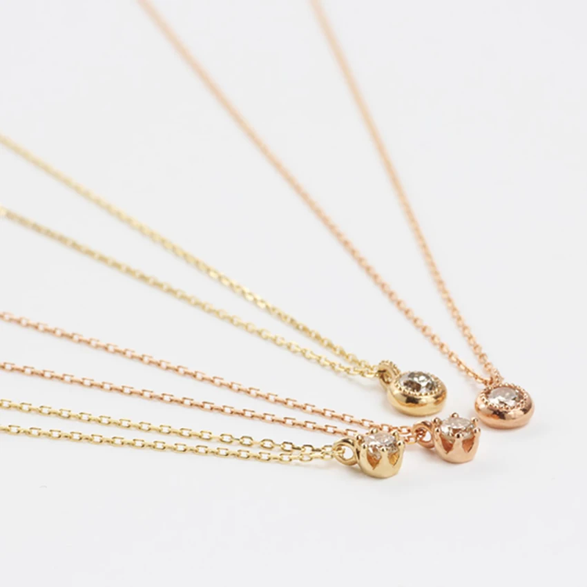 
 Набор из 3 мм ожерелья с натуральными бриллиантами 2021, ювелирные изделия из золота, распродажа  