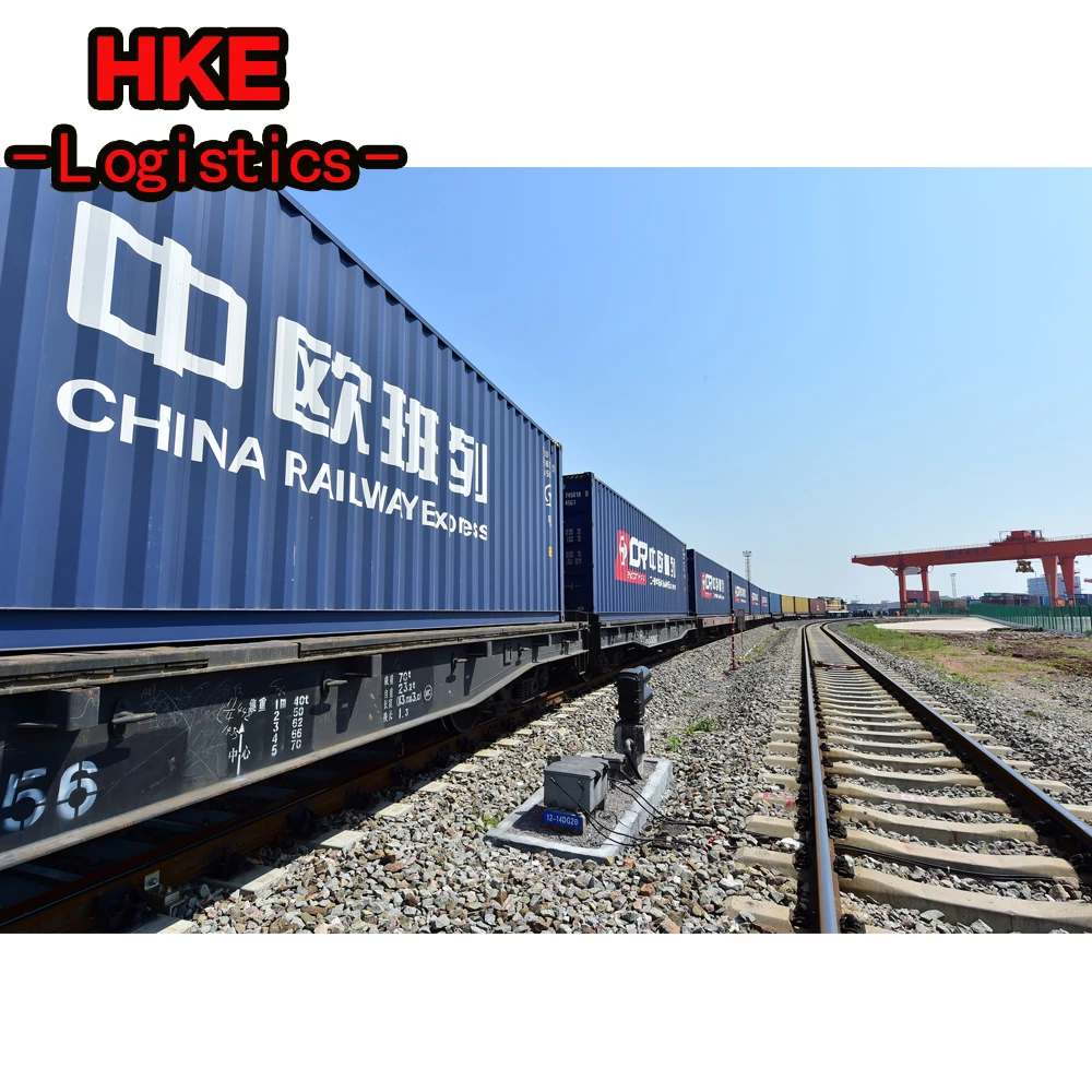 Railway train shipping agent China to France Italy Germany Europe ddp service Truck shipping Sea freight forwarder FBA rates