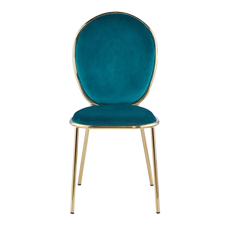 Popular design velvet fabric dining chair for restaurant