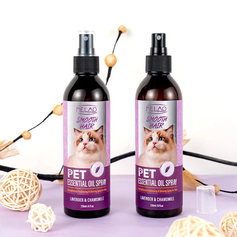 Private Label Pet Detangler Spray Natural Sleep Mist Lavender Pet Calm Aromatherapy Spray Dog Cat Horse Pet Essential Oil Spray