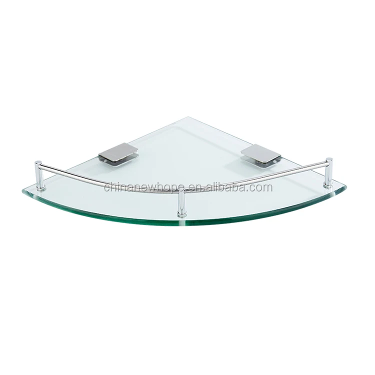 Glass trays 8mm 10mm tempered glass shelves bathroom glass corner shelf