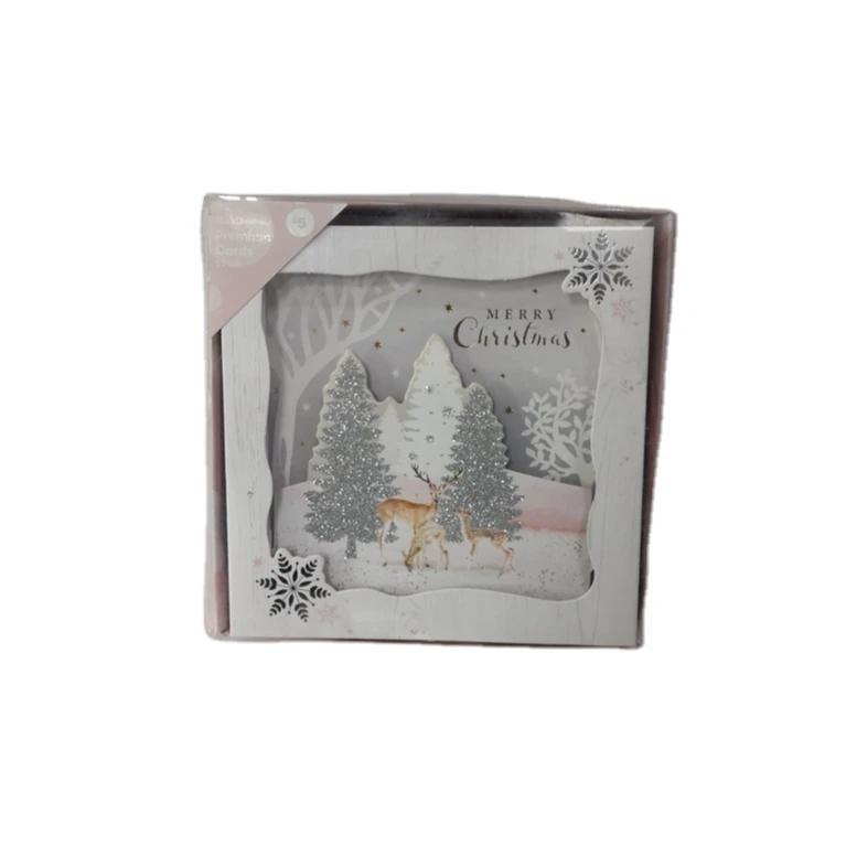 Superior Quality Merry Christmas Gift Wholesale Greeting Card And Envelope With Seals