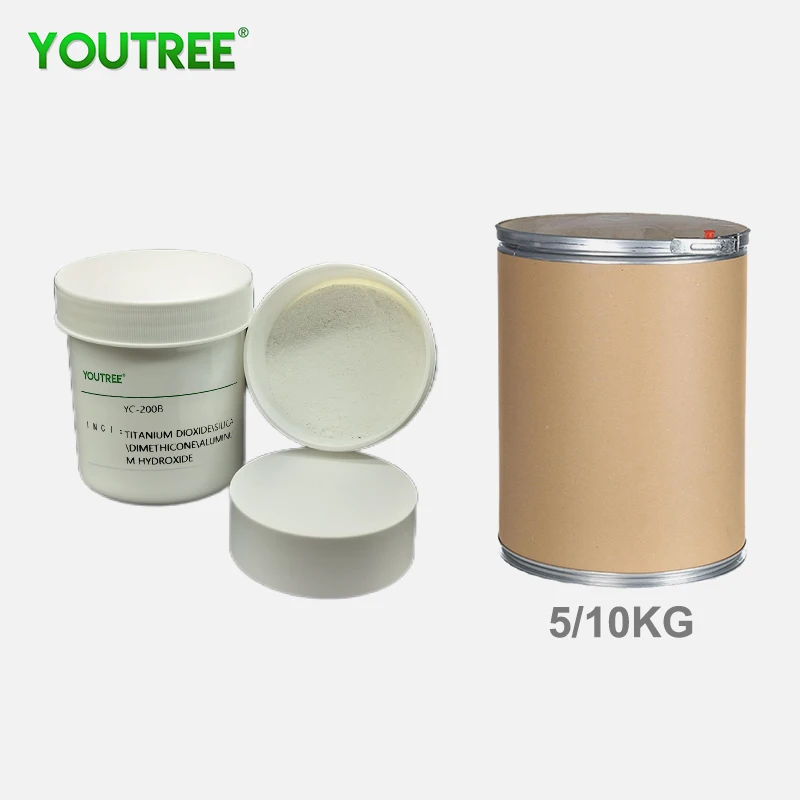 YOUTREE YC-200B Wholesale Cosmetic Ingredients Tio2 Nanoparticle Powder Lipophilic Nano Titanium Dioxide
