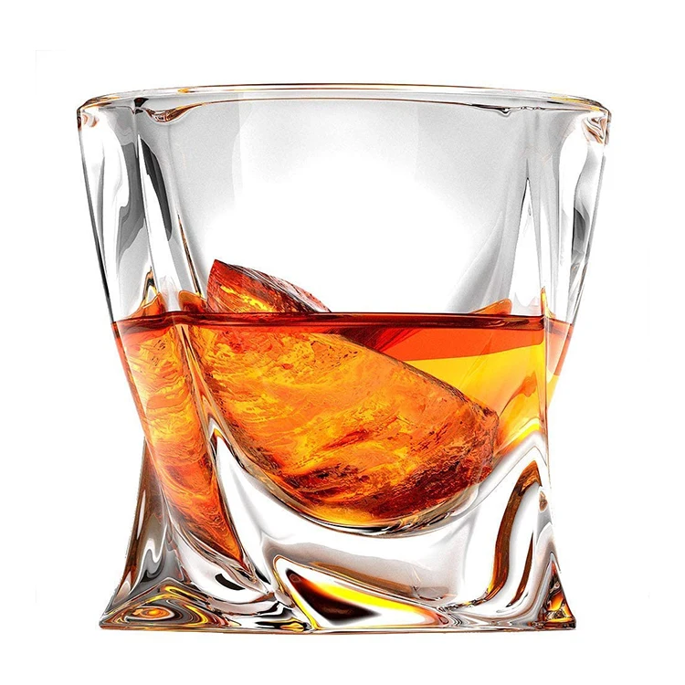 wholesale Hot Sales Custom Logo Whiskey Glasses Machine Diamond Pattern Bar Party Home Men Gifts Rock Whisky Glass for Party Bar