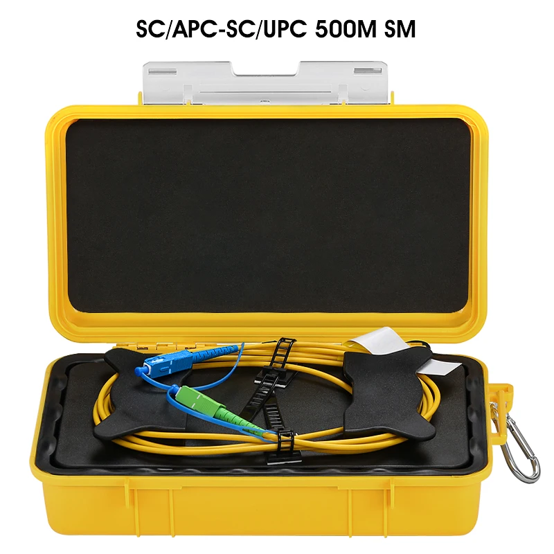 High Quality SC/APC-SC/UPC OTDR Launch Cable Box 500M OTDR Test extension line single mode optical fiber tester