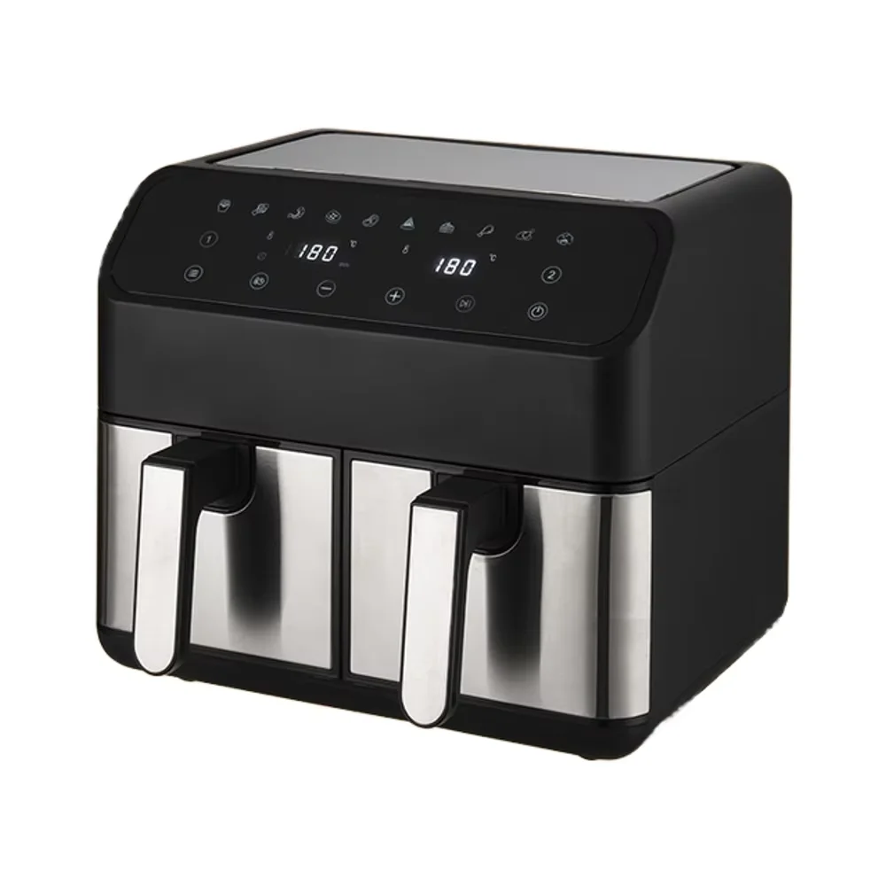 Russell Hobbs XXL 8L Dual Fuel Air Fryer 2200W Electric Smart LCD Display Modern Plastic Design Household Commercial Use-Free