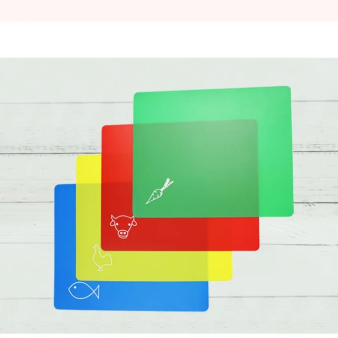 BPA-Free Large Flexible Cutting Board Eco-Friendly PE Plastic Cutting Mats Kitchen Use Dishwasher Safe Cheese Disposable