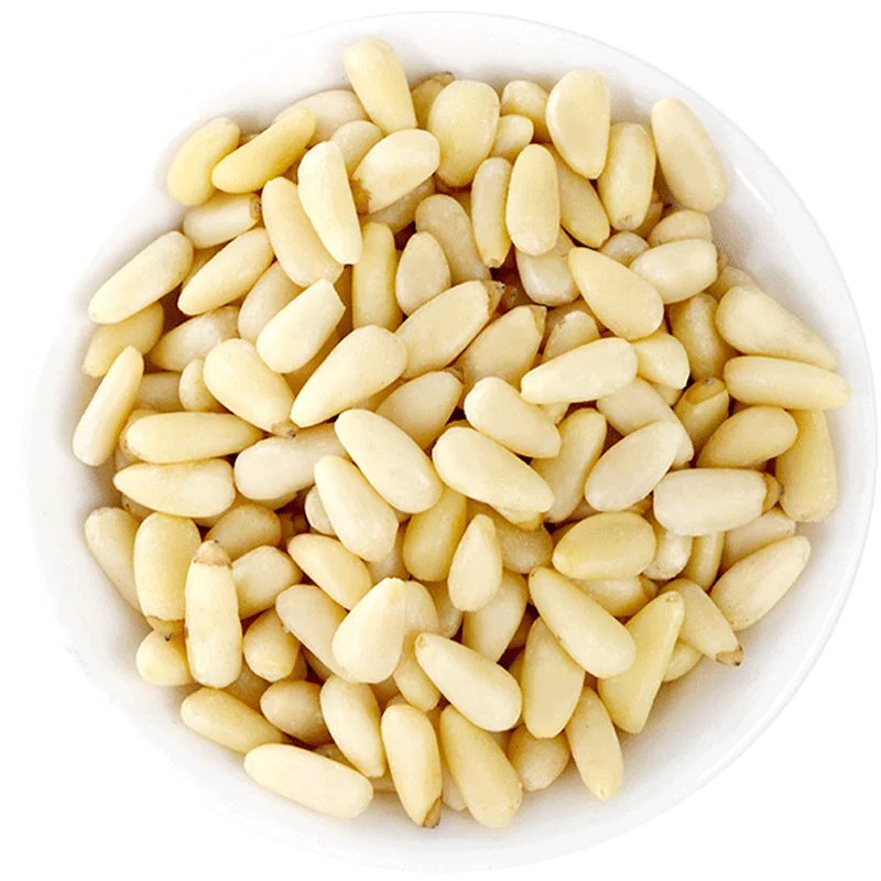 Pure natural wild cedar pine kernel is rich in nutritional value