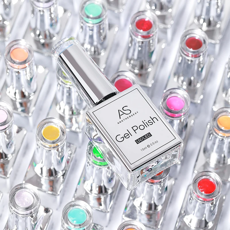 AS 15ml Tpo Free Nail Gel Color Manufacturer Private Label Organic Hema Free Gel Polish Set Create Your Own Brand Varnish Kit