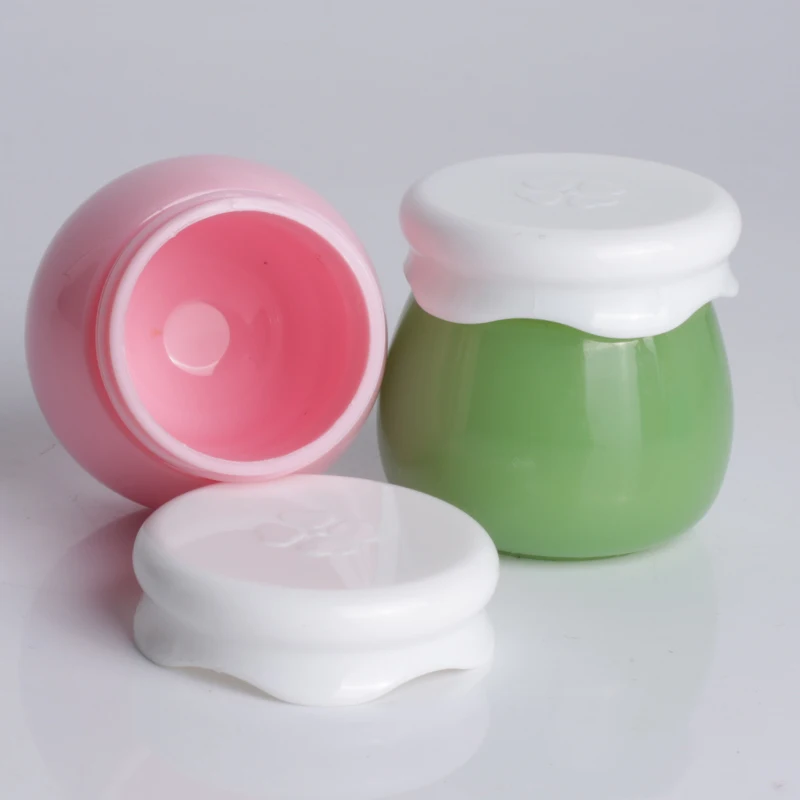 luxury 10g white pink blue cosmetic face lotion pp plastic jar Wholesale Empty Cosmetic Container Small cream Jar in store