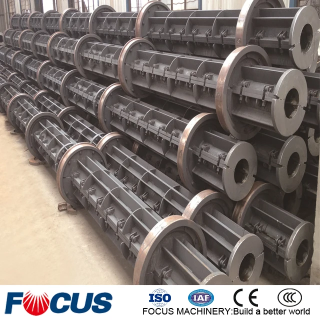 Concrete pole steel base plastic cement form molds price precast concrete spun pole steel mold making machine