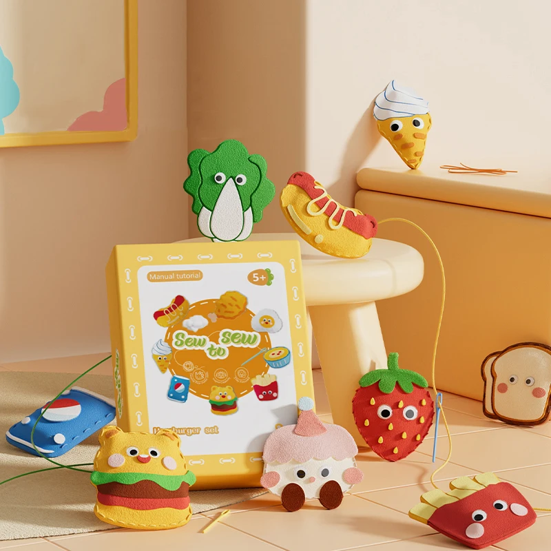 Children DIY Sewing Felt Craft Kit Creative Art Craft Terrarium Tool Build Kit Toys For Kid