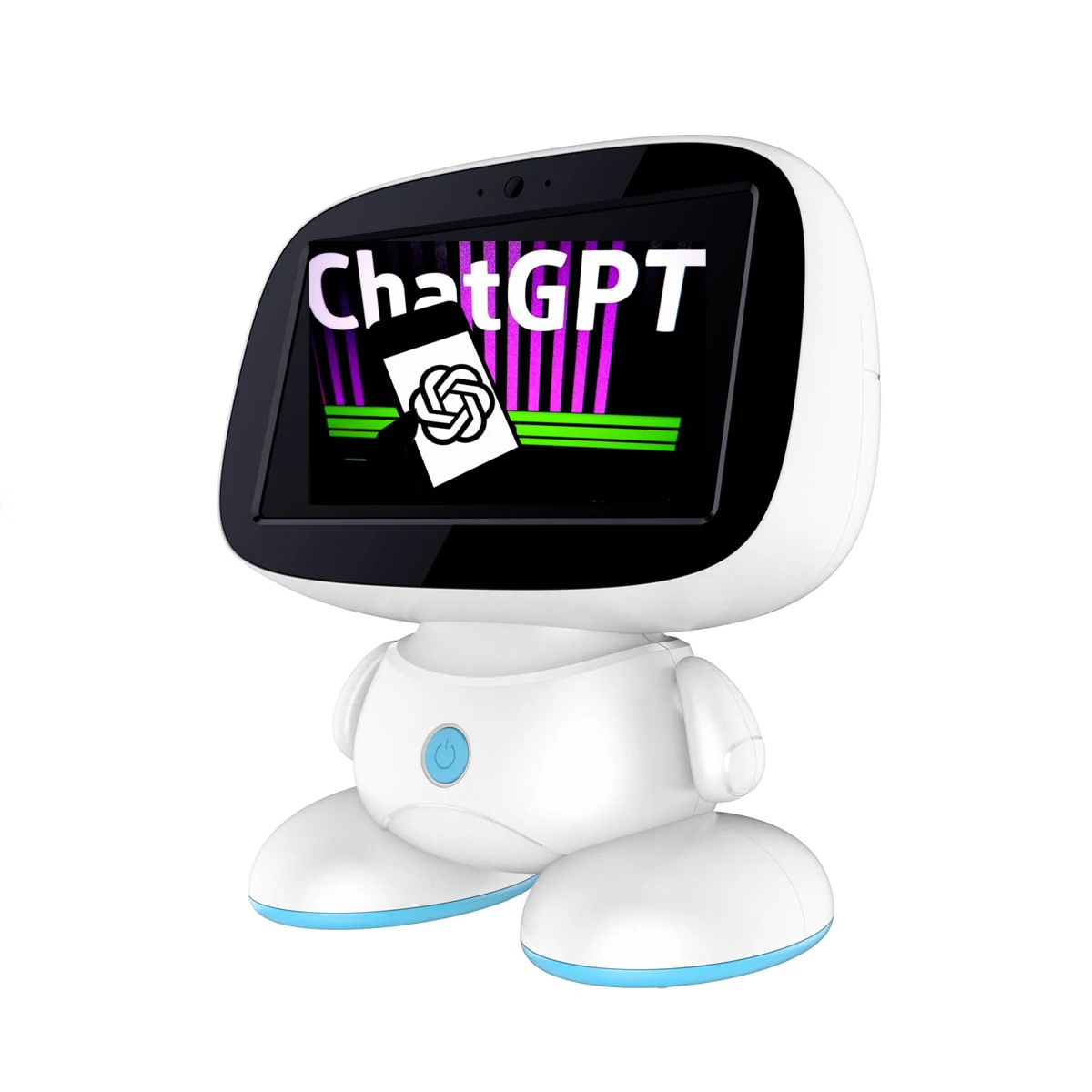 Chat GPT 9 дюймов Большой ЖК-обучающий Интеллектуальный игрушечный с голосовым управлением и сенсорным датчиком Поющий танцевальный умный робот