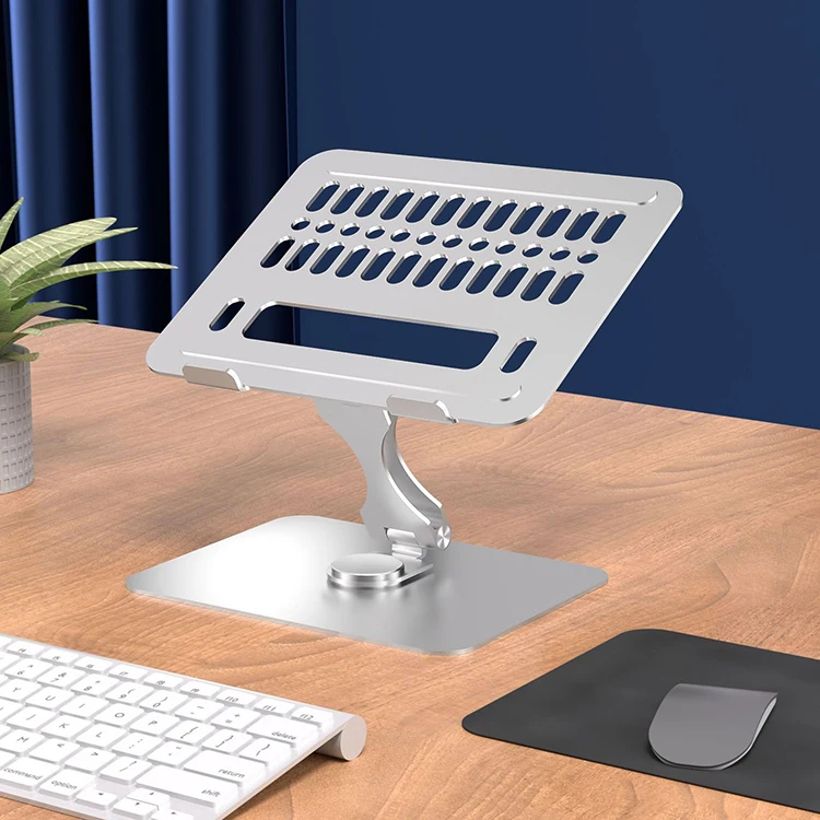 Wholesale OEM Laptop Stand Table Aluminum Portable 360 Angle Adjustable Laptop Notebook Stand