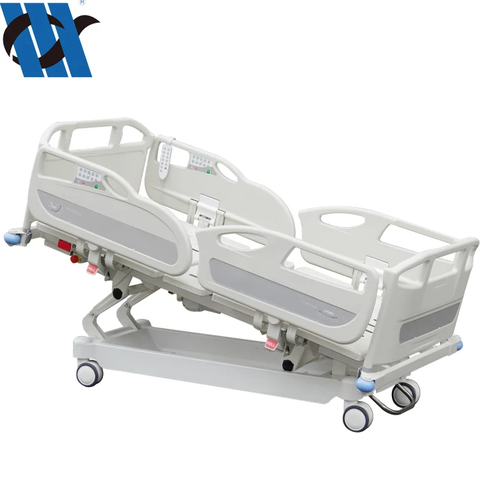 YC-5618K(I) Manufactured Nursing Hospital Bed Electric ABS Board Five Functions ICU Patient Bed