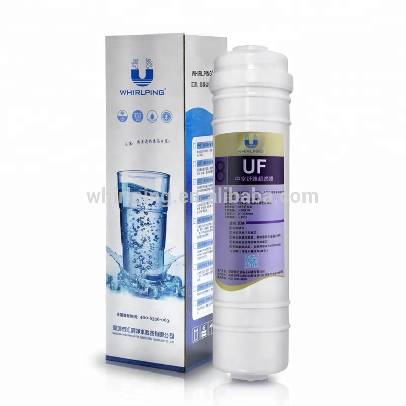 Корейский 10 дюймов Встроенный плагин uf полые волокна мембранный фильтр-картридж фильтра для воды