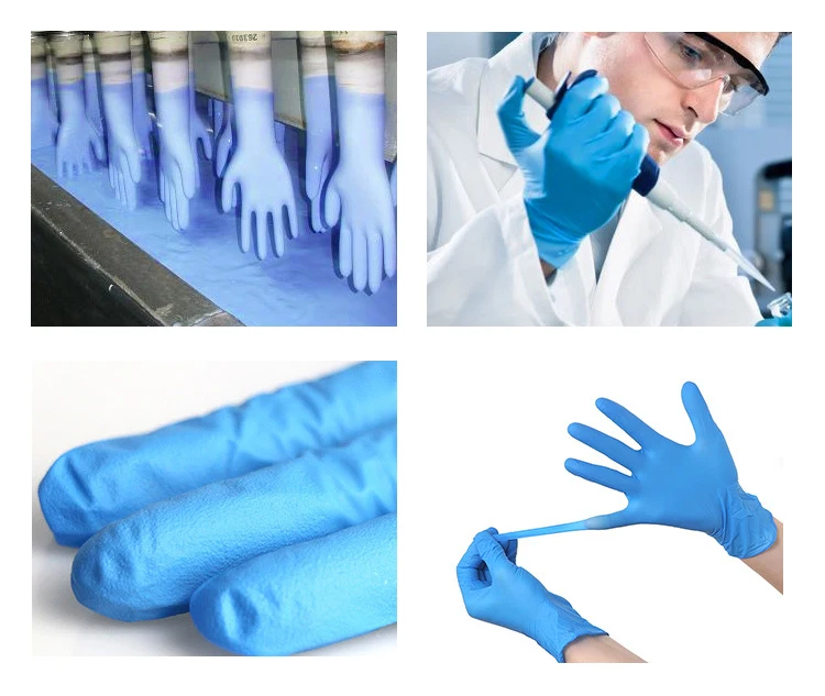 Widely used high quality nitrile disposable glovees powder free