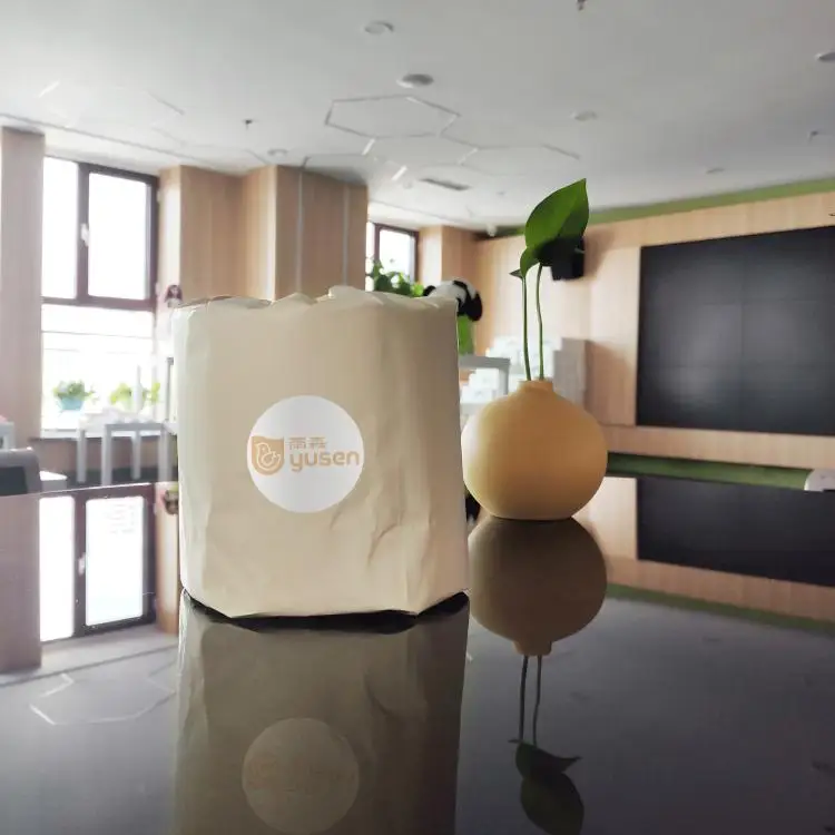 100% Virgin Bamboo Pulp Biodegradable Soft Toilet Paper Bathroom Small Roll Toilet Paper