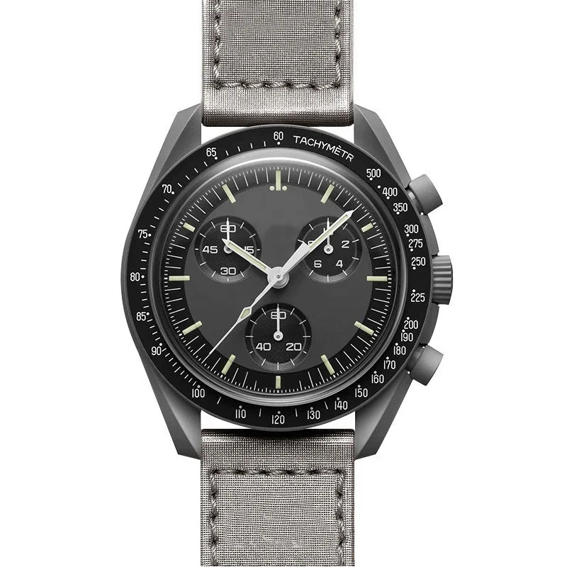 Hot space watch Moon Mercury mission moon landing joint six-pin chronograph quartz watch