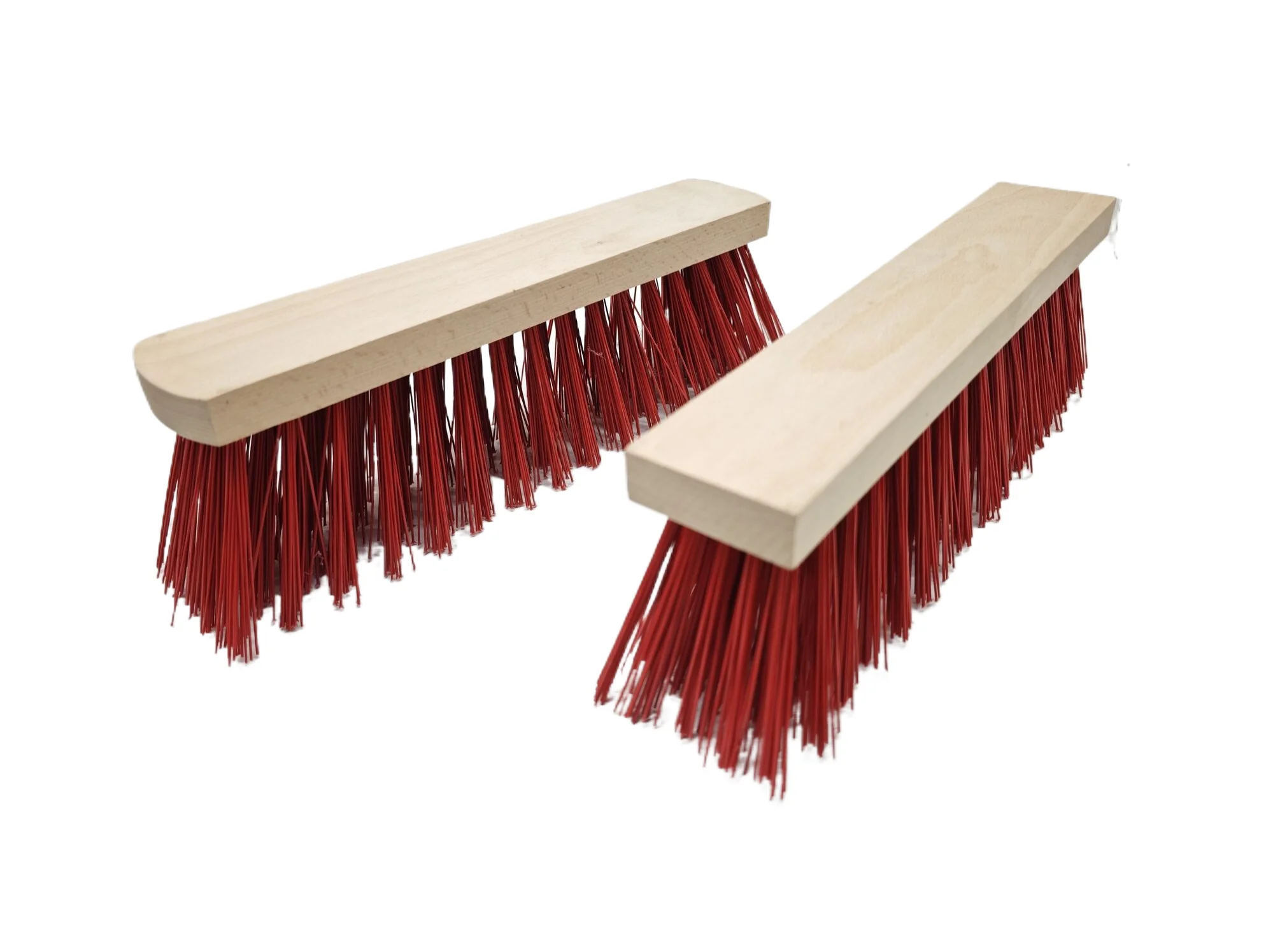 Industrial Grade Outdoor Hard Bristle Sweeping Brush Beech Brush Head with PET Material DIY Push Brush OEM Customizable Cleaning