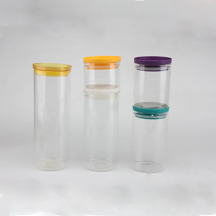 
9oz amber white round honey glass wide mouth food storage jar with plastic lid 